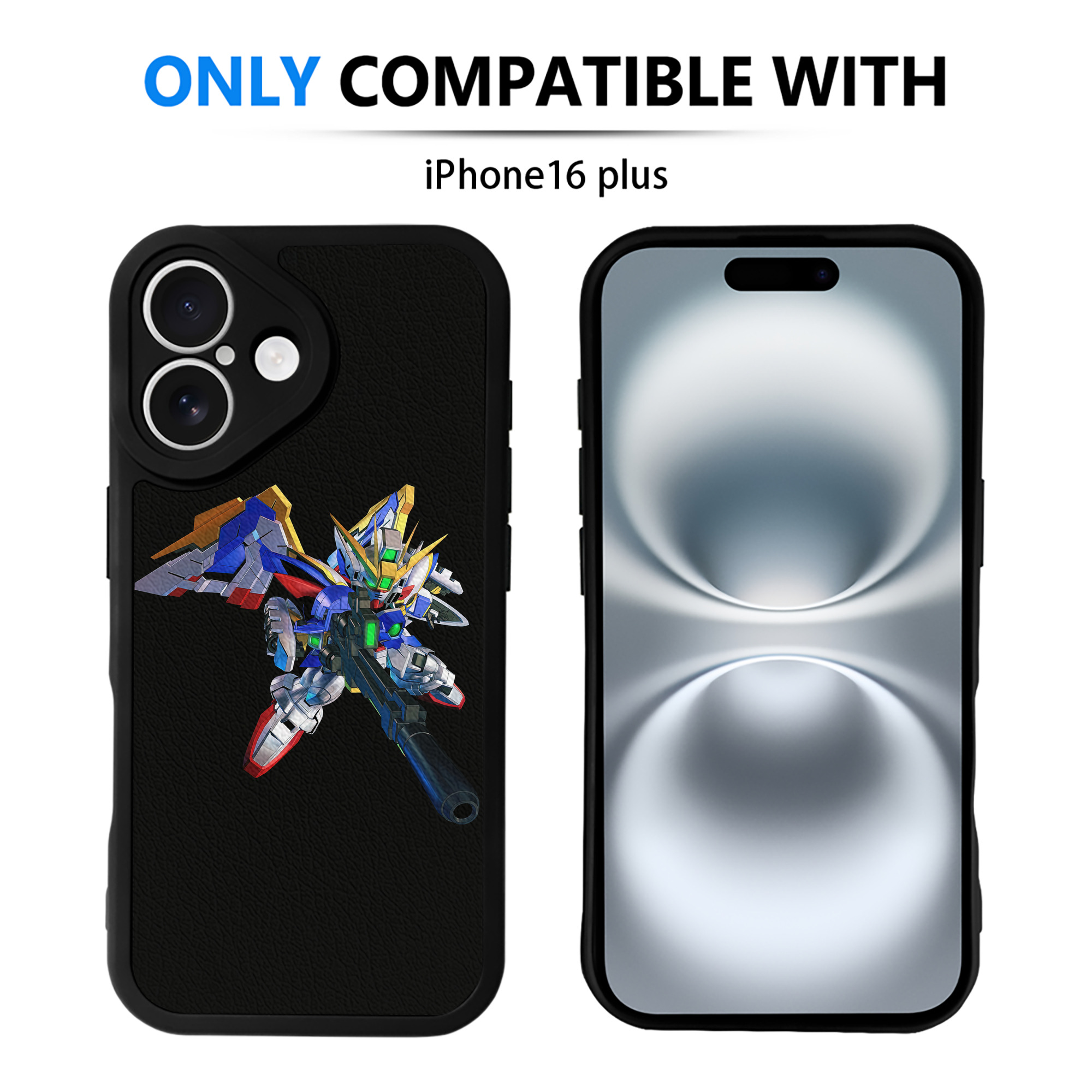 （画像用） 機動戦士ガンダム Mobile Suit Gundam 【iPhone 16シリーズ対応】シリコンスマホケース（レザー調） 材質：シリコン